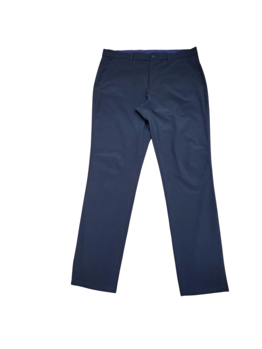 Mizzen Main Men's Black Polyester Spandex Blend Flat Front Golf Pants Size 35/32